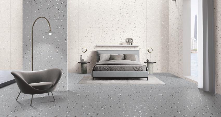 Carving Terrazzo Grey LT tiles