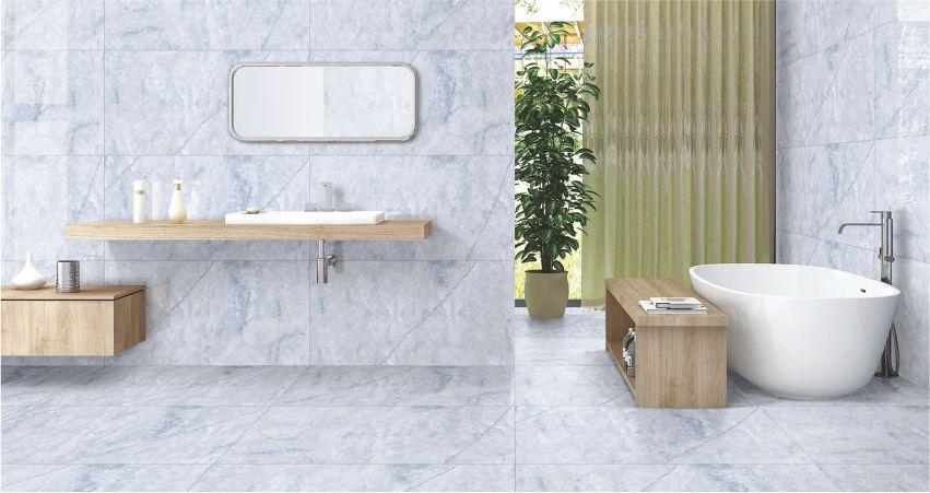 Onyx Cloudy Blue Marble wall tiles