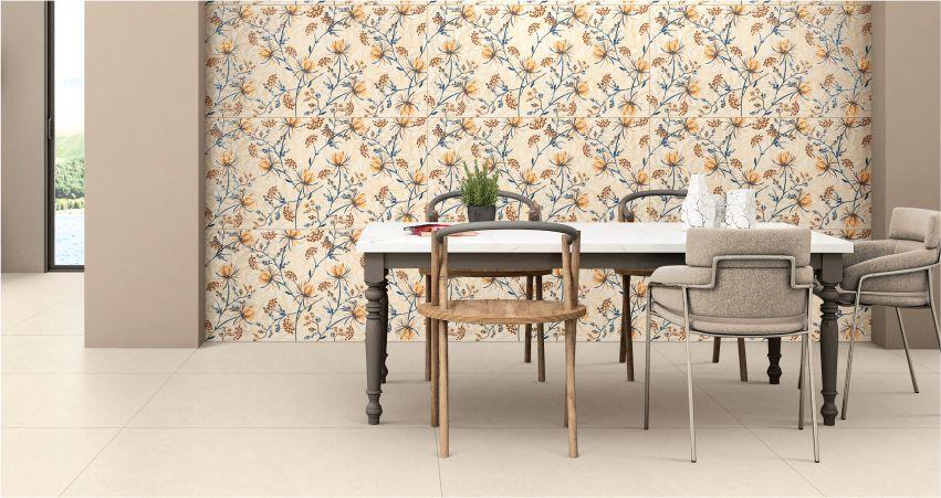 Gloss Aster Flower Art tile