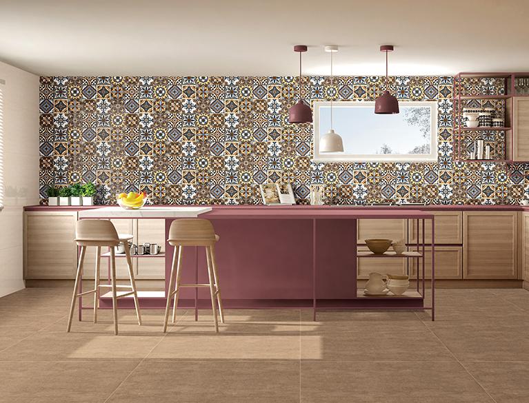 DR Decor Moroccan Spanish Art Multi & DR DGVT Sandstone Beige DK_600x1200 mm