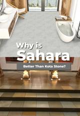 Replace Kota stone with Orientbell’s Sahara P Kota Green Tiles
