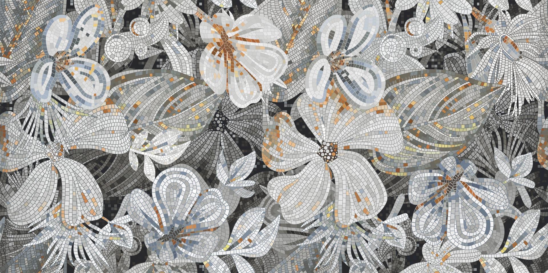 DR Floral Mosaico Sinker Wallpaper