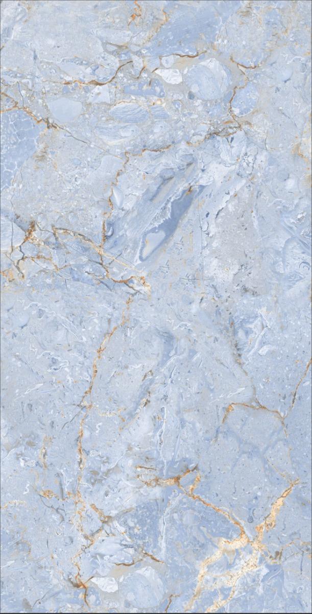 DR Gloss Breccia Blue Gold Vein
