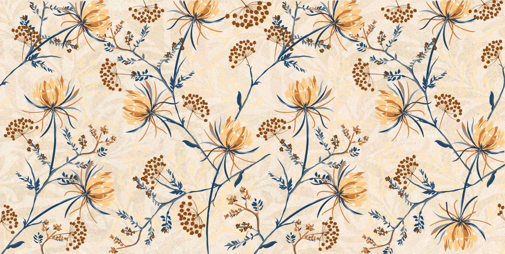 Emboss Gloss Aster Flower Art