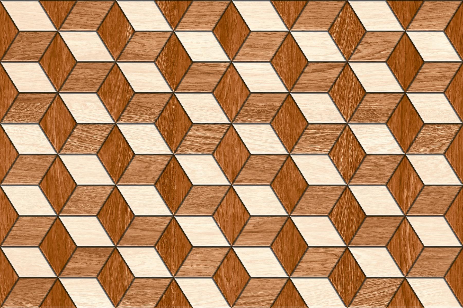 HHG 3D Cube Oak Wood HL