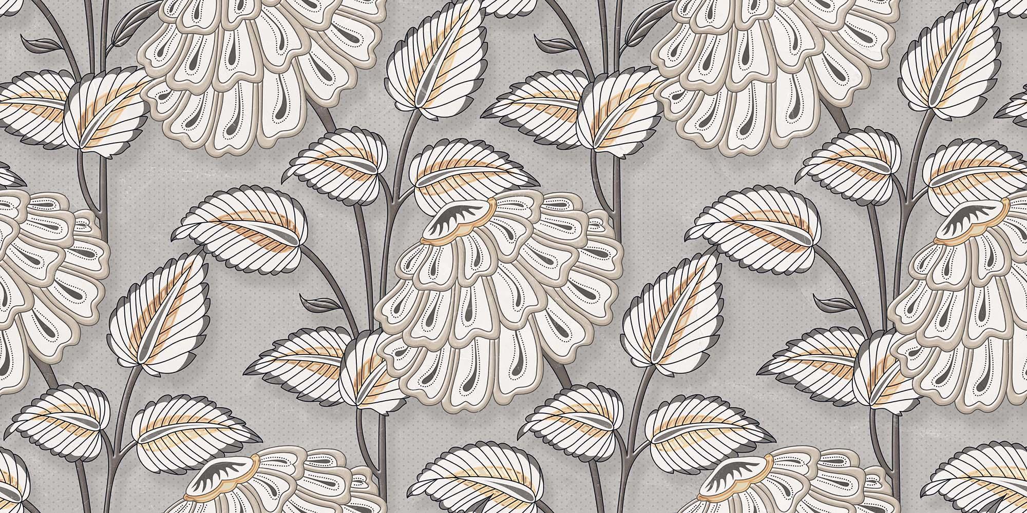 Leaf Lunar Carving Wallpaper 