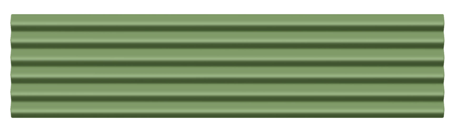 Light Green Gloss Ridges Subway