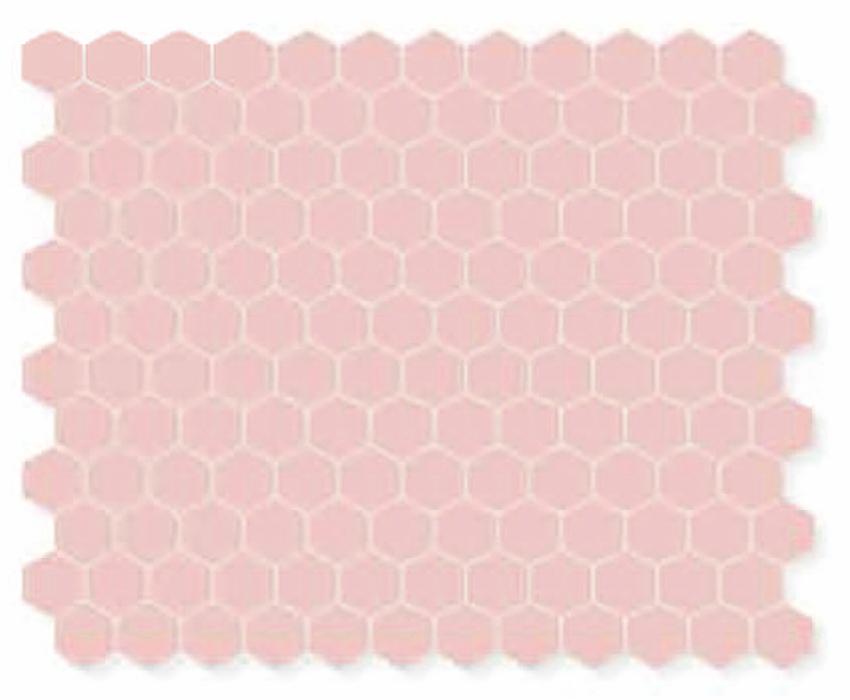 Matte Pink Mini Hexagon