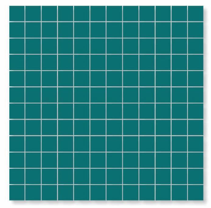 Matte Teal Blue Mosaic