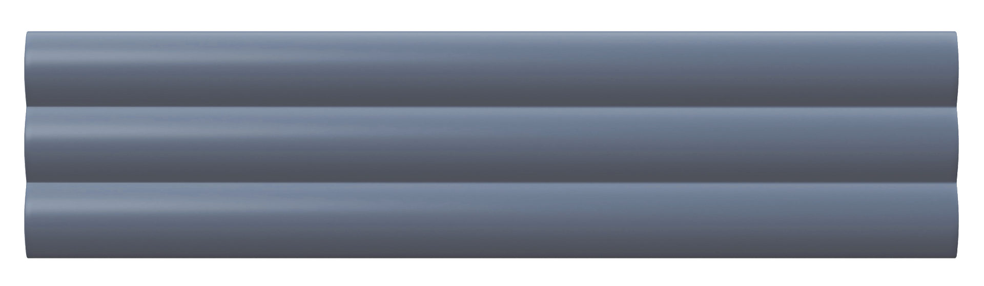 Navy Blue Matte Bamboo Flutes Subway