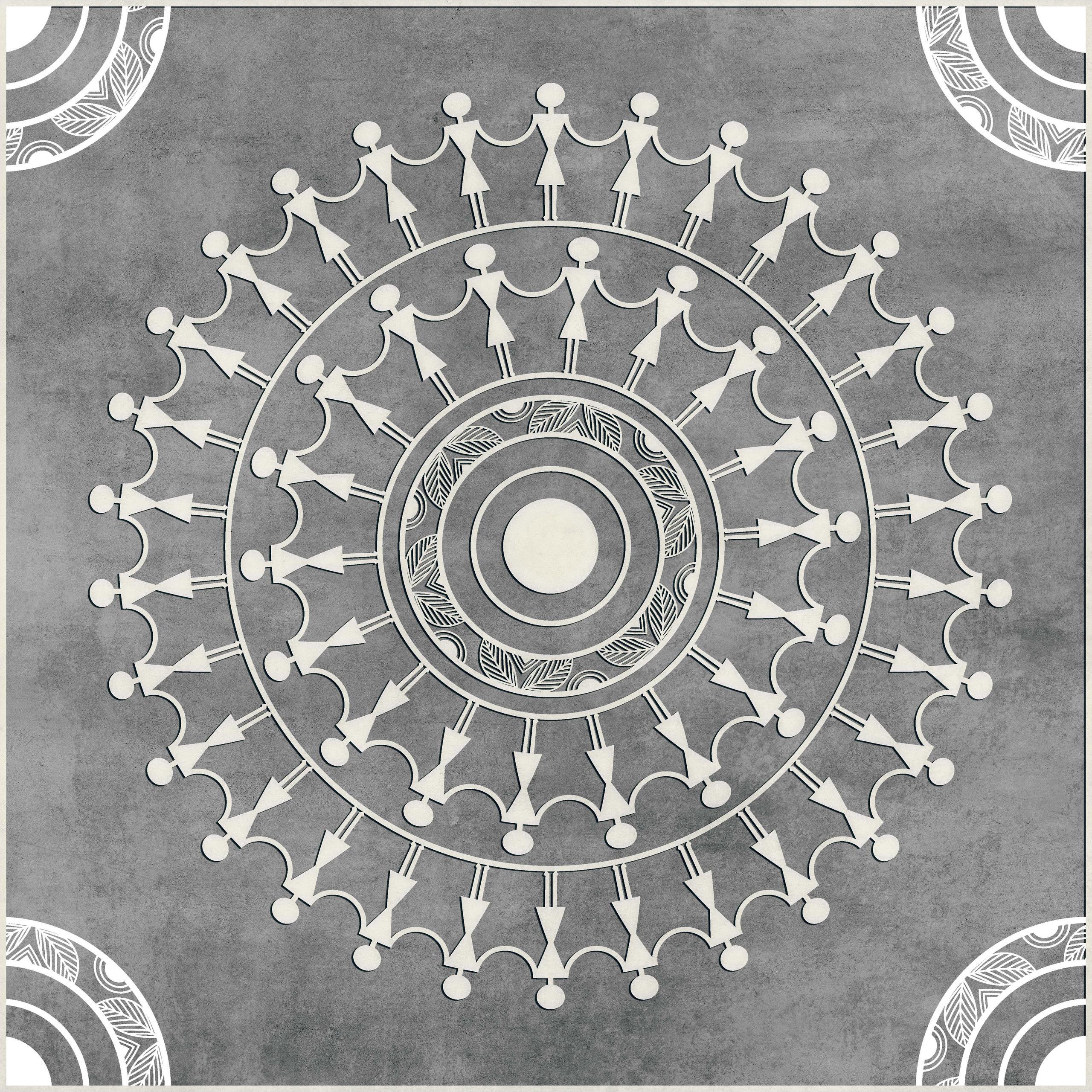 Arteza ODM EC Grey Tribal Art