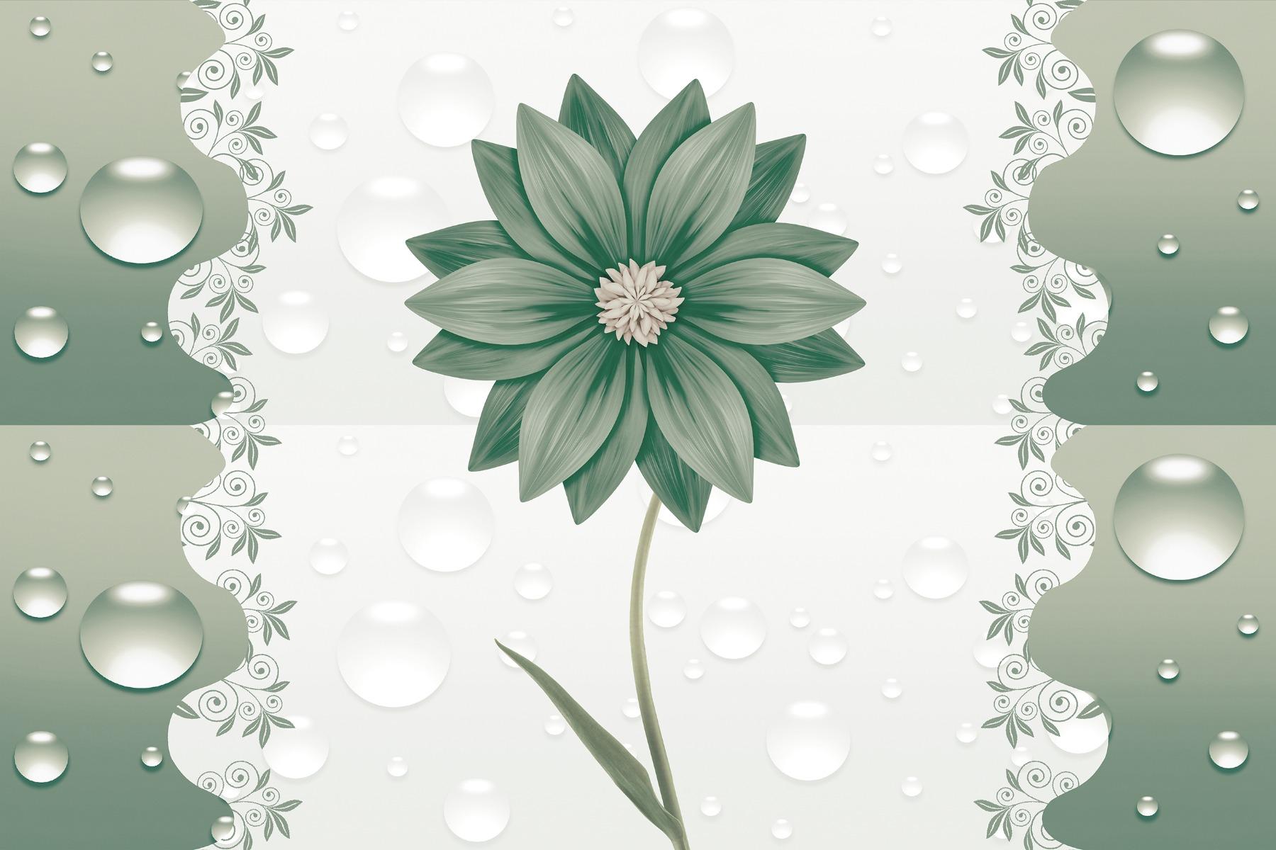 OHG Green Flower Water Drops HL