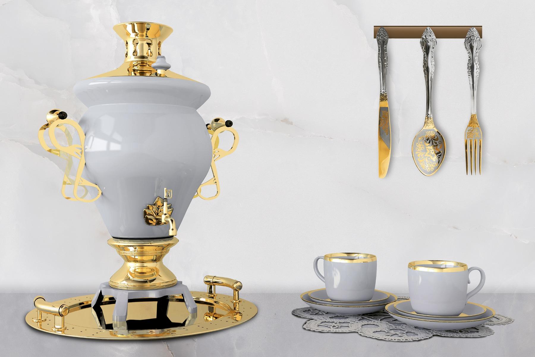 OHG Onyx Samovar Gold Tea HL