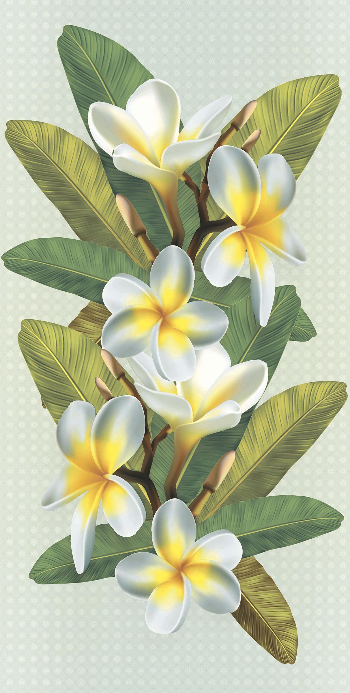 Plumeria Bliss Carving Poster