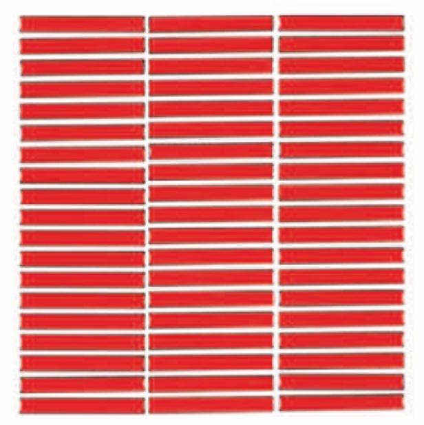 Red Gloss 3D Stacked Bone