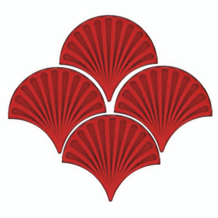 Red Gloss Fishscale Art