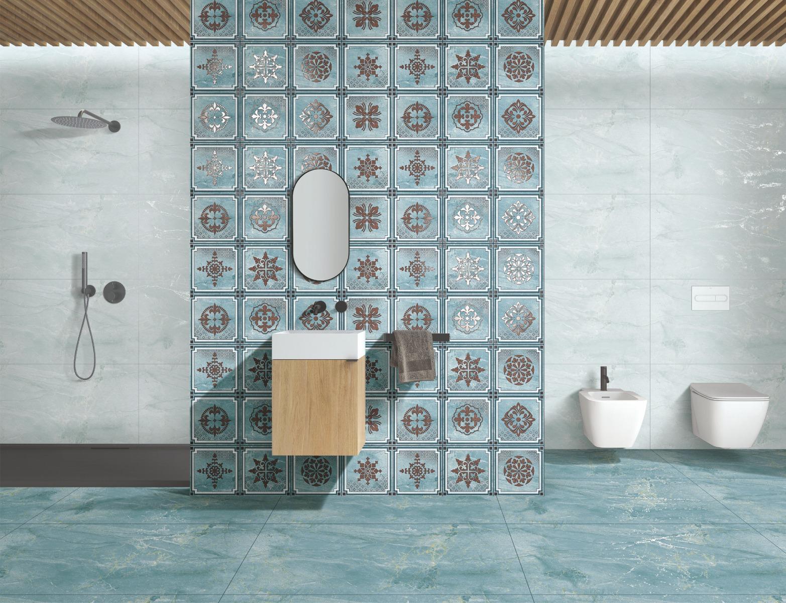 Retro Teal Wallpaper