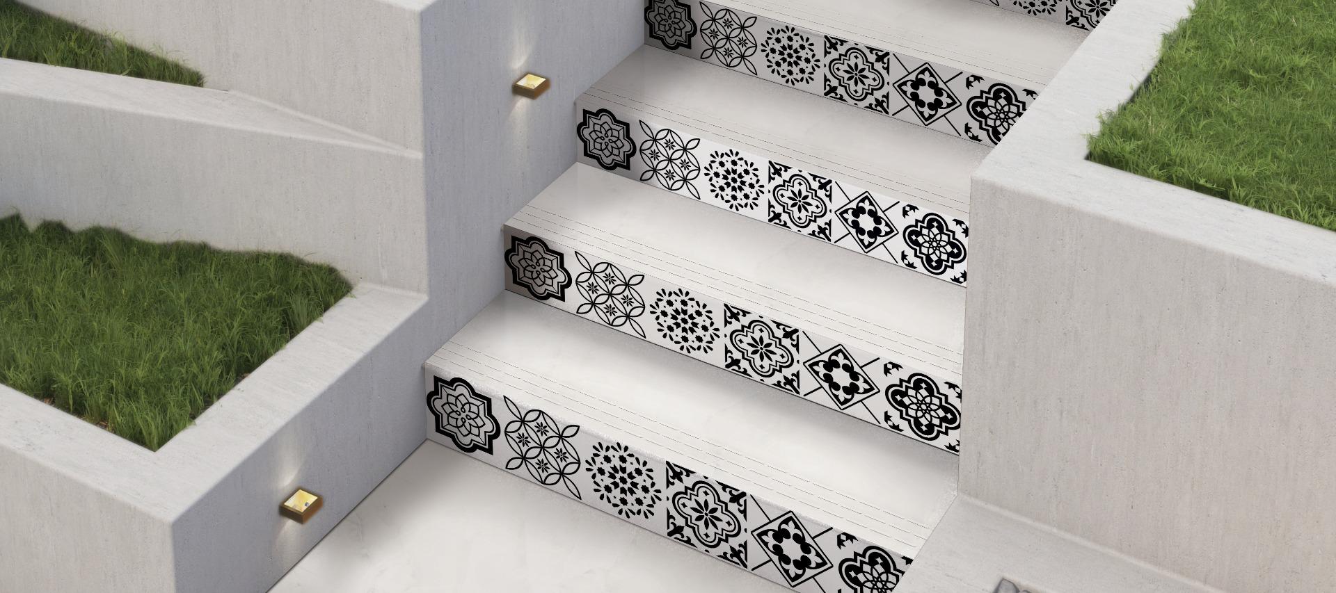Riser Moroccan Art Black White