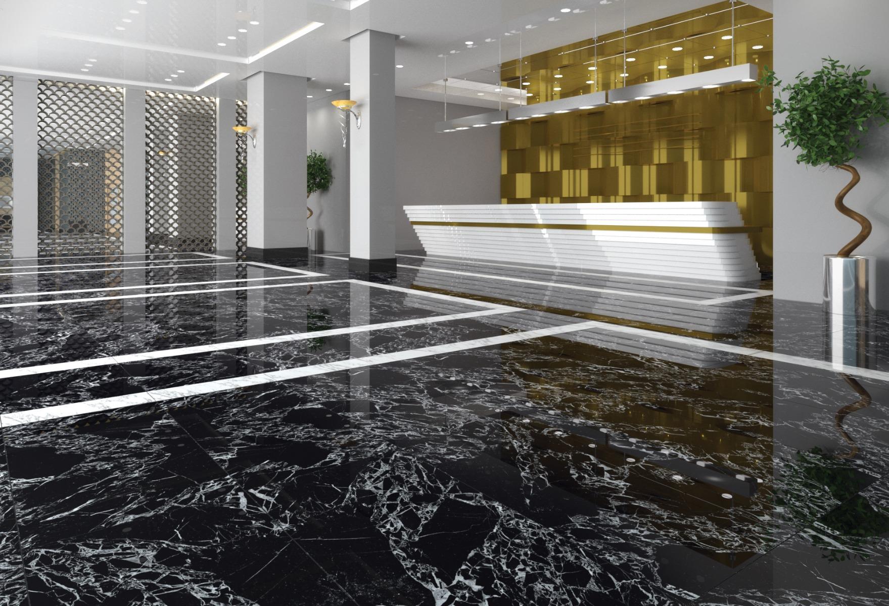 Super Gloss Portoro Silver Marble