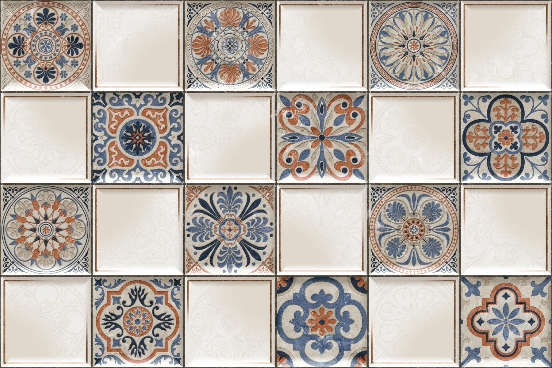 Glossy Finish  1172 Amalfi Mosaic Multi SHG Nevo  Ceramic tile 300x450 mm