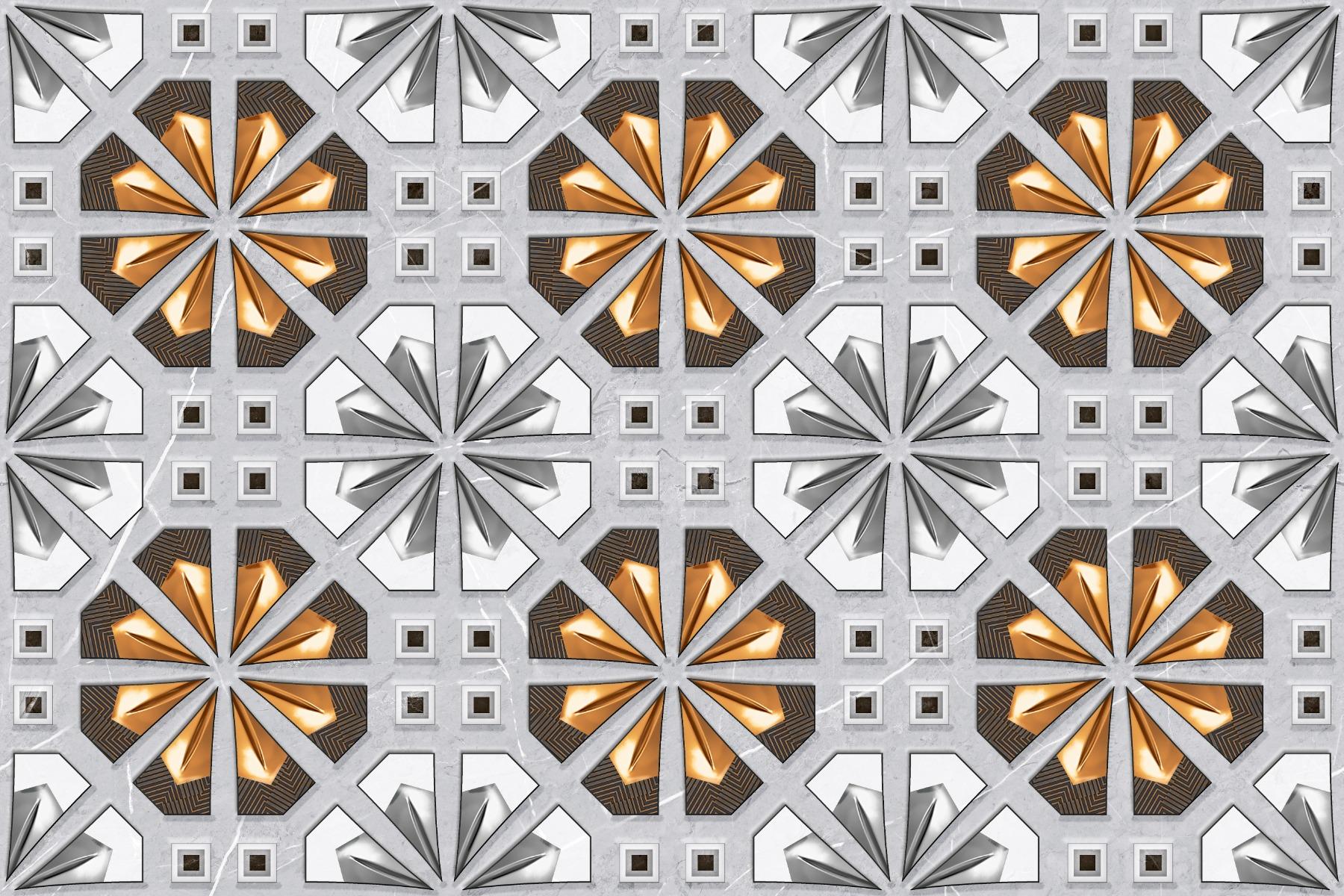 Glossy Finish  1181 Multi Moorish Art SHG Nevo  Ceramic tile 300x450 mm