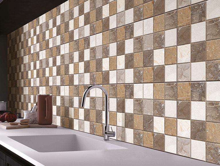 Glossy Finish SDH Flurry Square HL Ceramic tile 300x450 mm