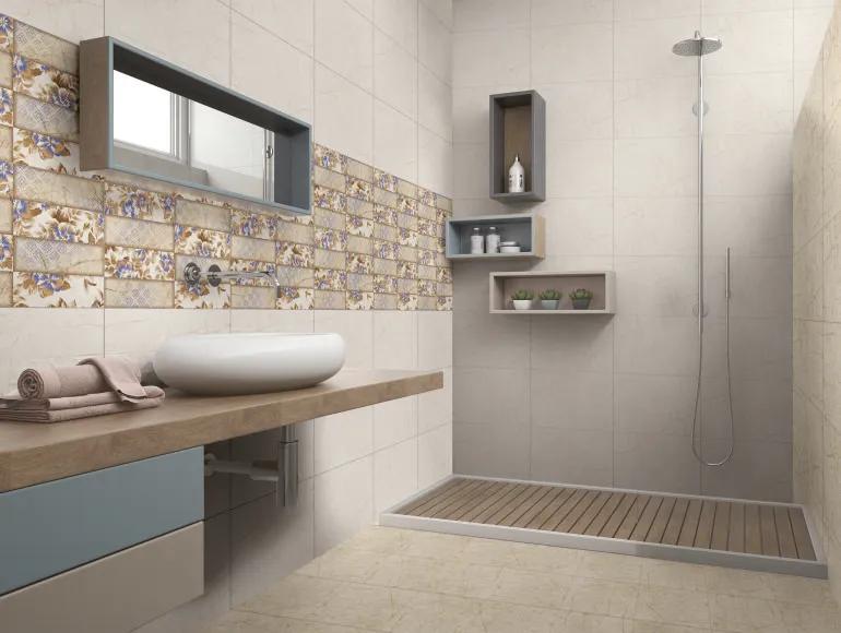Glossy Finish SDH Hibiscus Flora HL Ceramic tile 300x450 mm