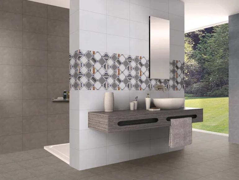 Matte Finish SDM Terrazzo Grey Dk FL Ceramic tile 300x300 mm
