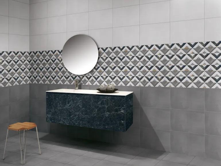 Matte Finish SHM Triangle Multi HL Ceramic tile 300x450 mm