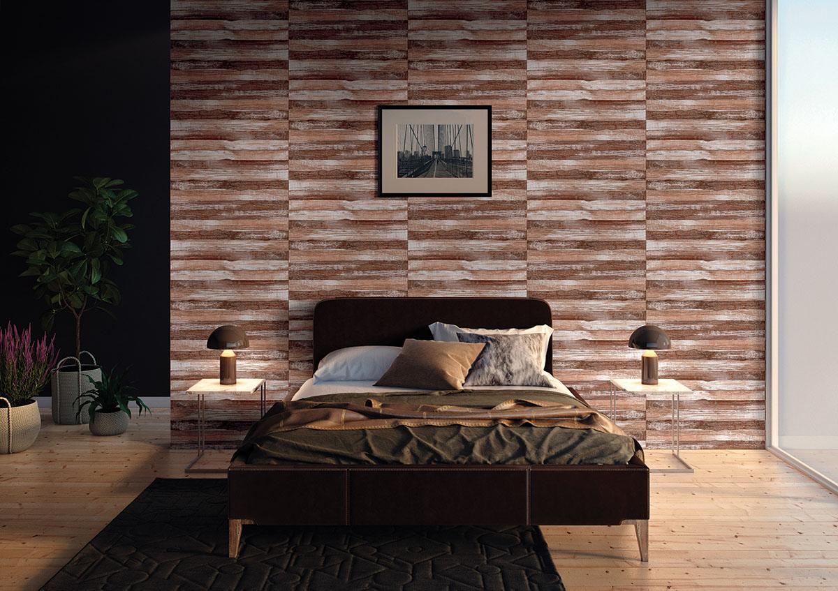 Matte Finish EHM Bamboo Dual Wood Beige Ceramic tile 300x600 mm