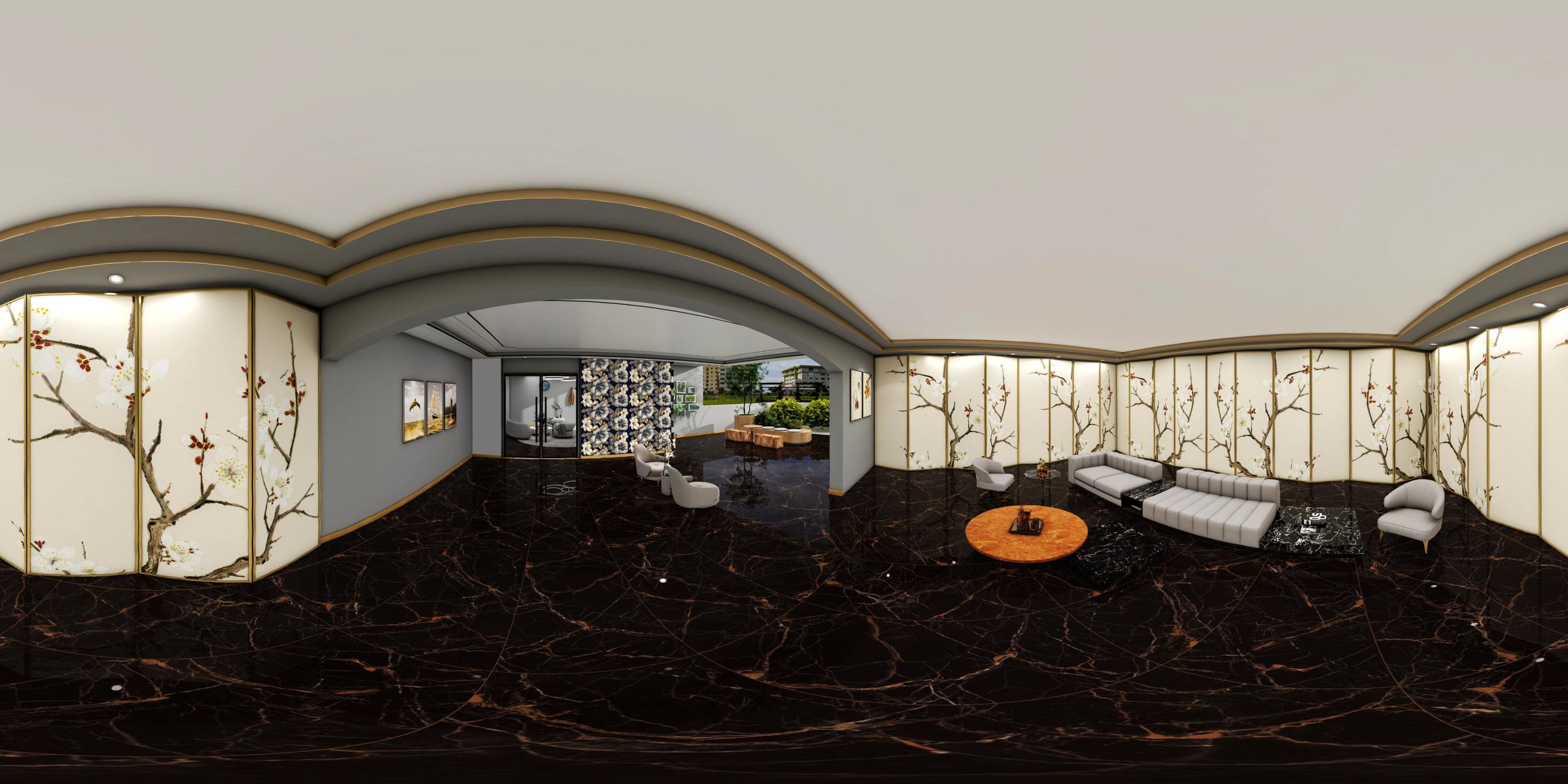 Midnight Lilly Super Gloss Wallpaper 360 view