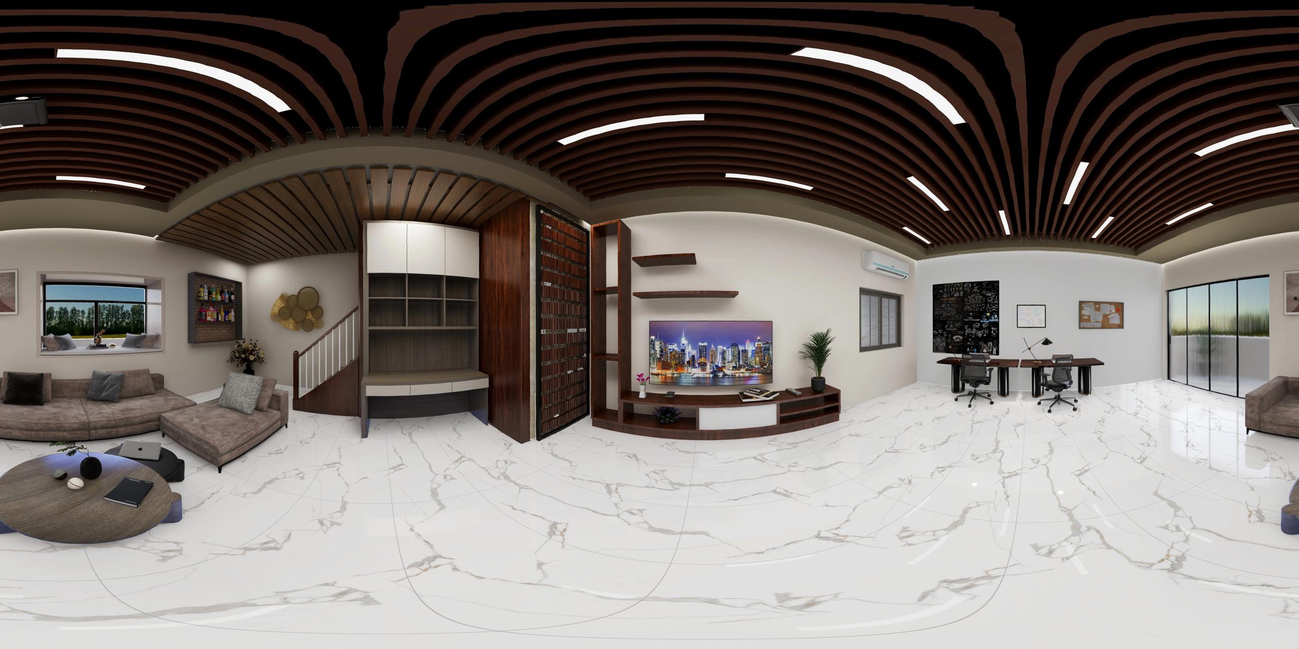 Super Gloss Endless Calacatta Marble 360 view