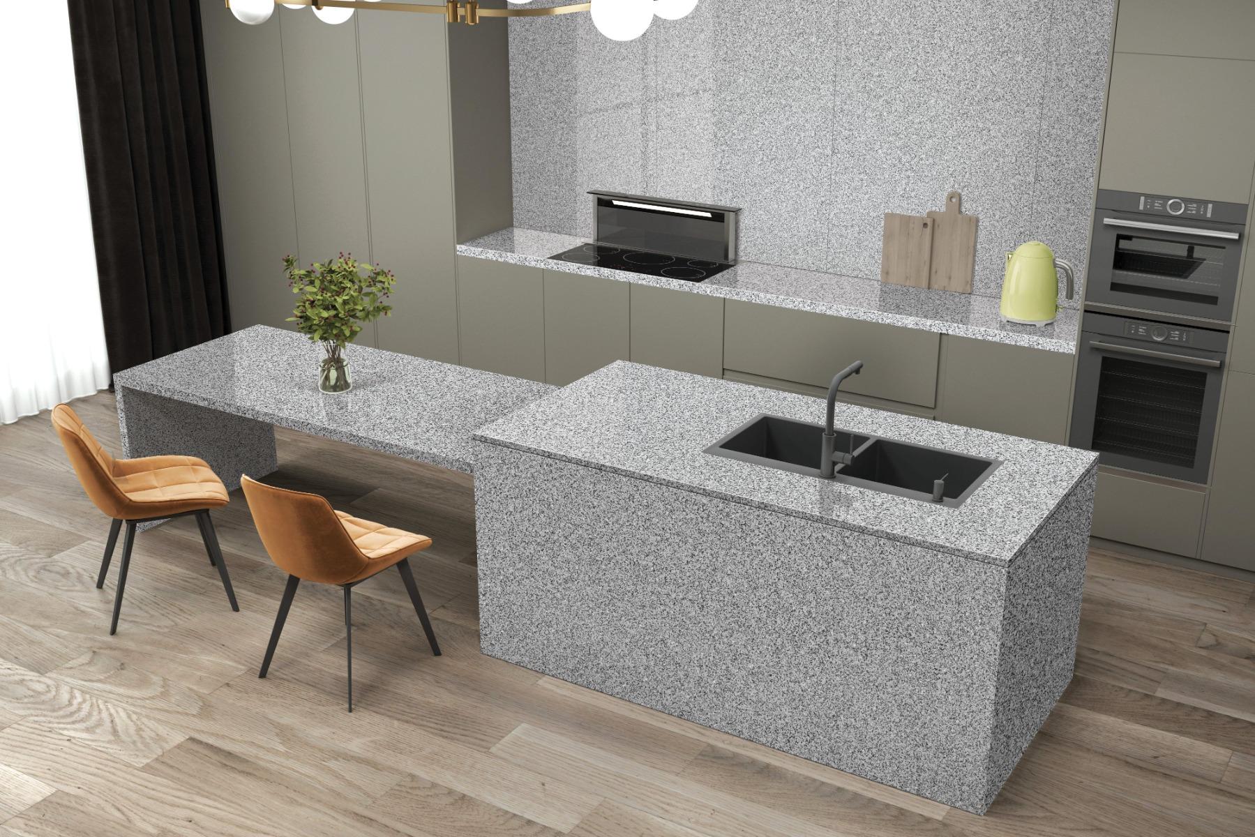 Glossy Finish Nu Granalt SNP Grey Glossy Full Body Vitrified Tiles 800x2400 mm