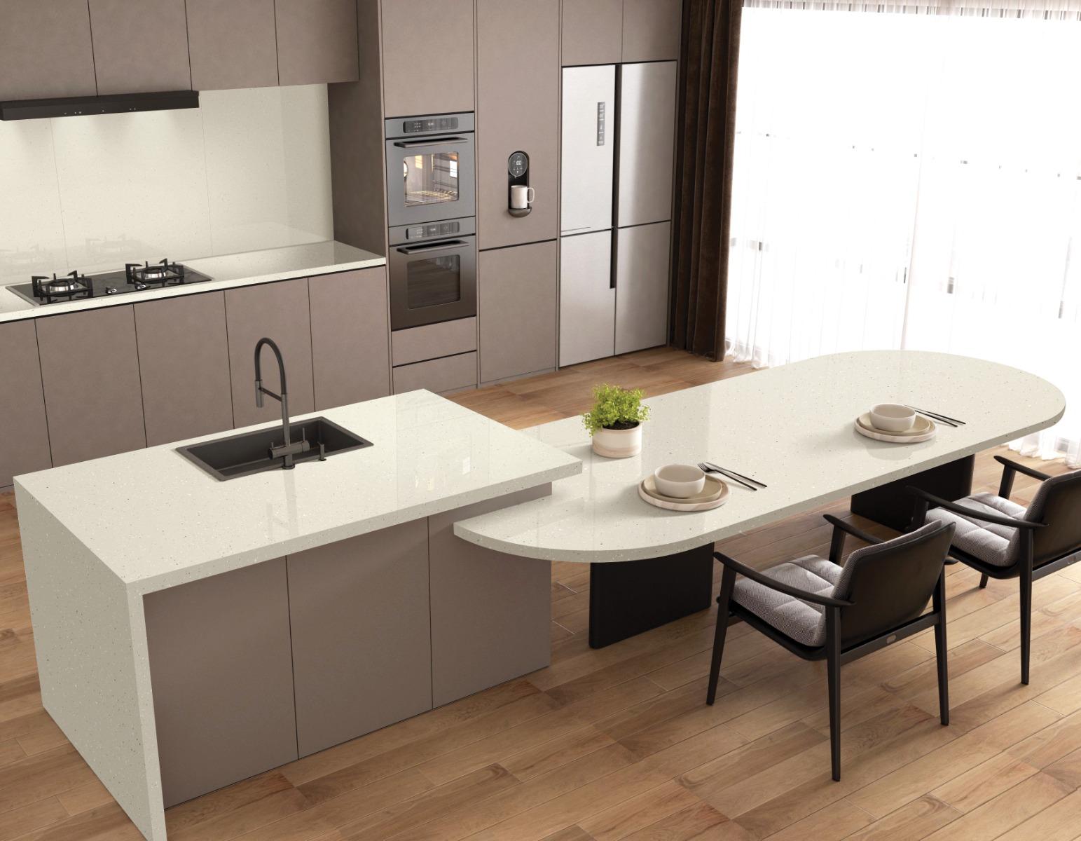 Glossy Finish Nu Granalt SNP Ivory Glossy Full Body Vitrified Tiles 800x2400 mm