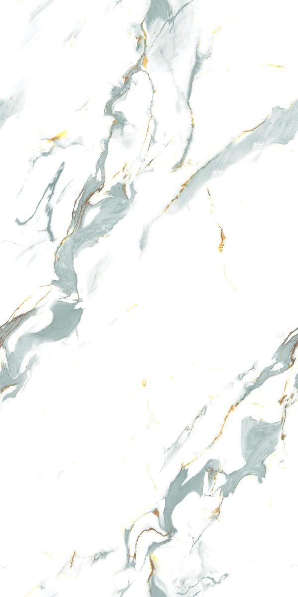 Carving Matte Aqua Calacatta Marble Carving Endless Porcelain tile 600x1200 mm