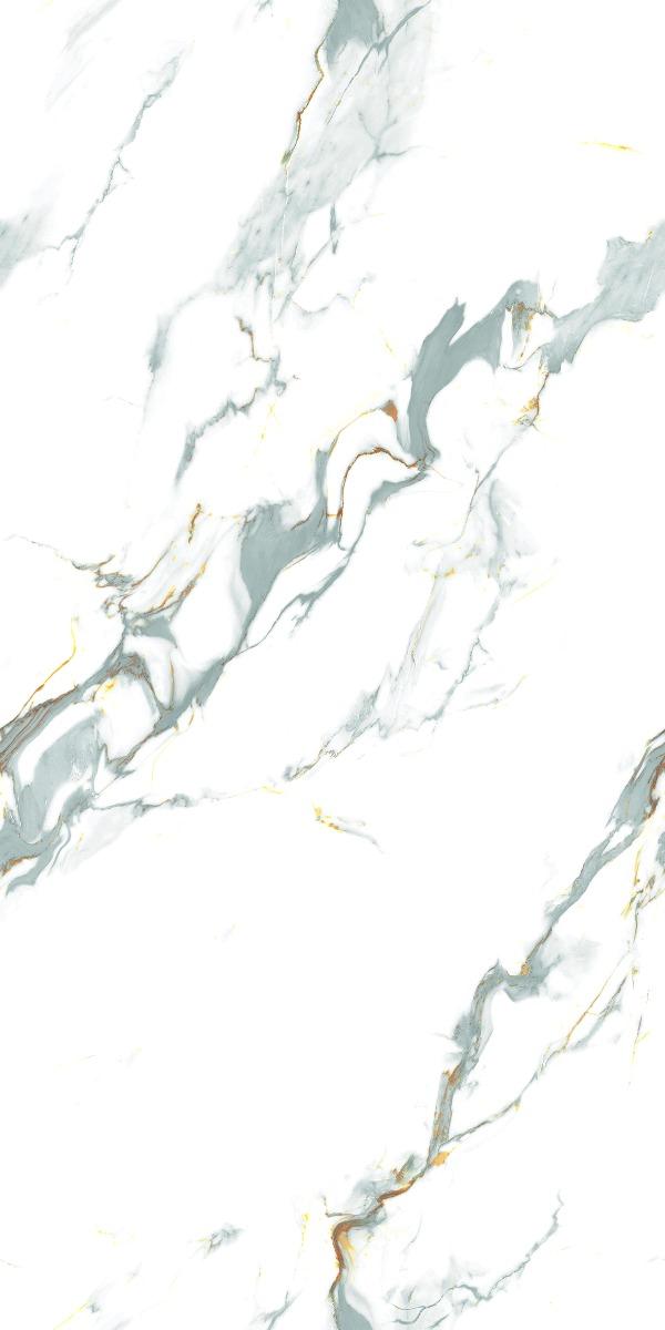 Carving Matte Aqua Calacatta Marble Carving Endless Porcelain tile 600x1200 mm