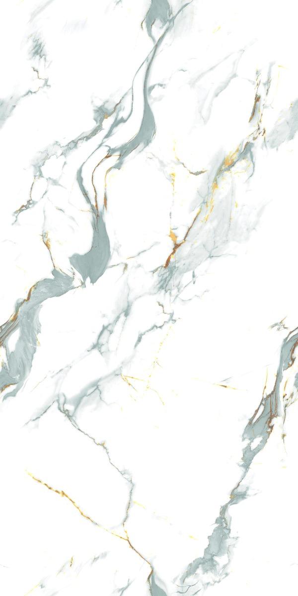 Carving Matte Aqua Calacatta Marble Carving Endless Porcelain tile 600x1200 mm