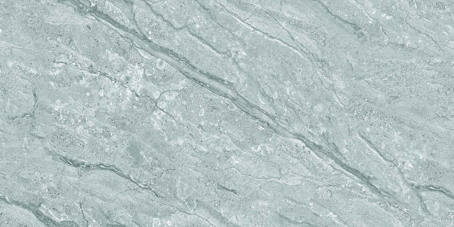 Glossy Finish Aqua Ice Quarry Endless Gloss Vitrified tile 600x1200 mm