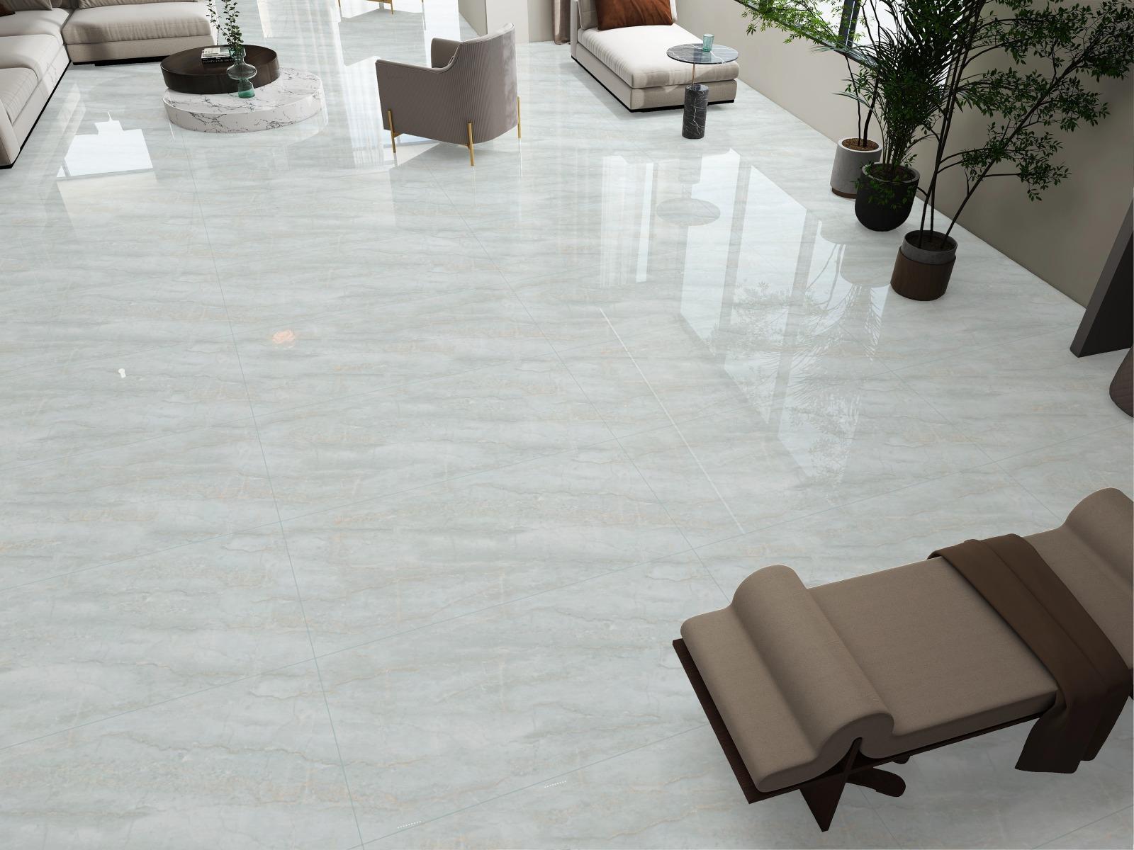 Glossy Finish Aqualite River Endless Gloss Vitrified tile 600x1200 mm