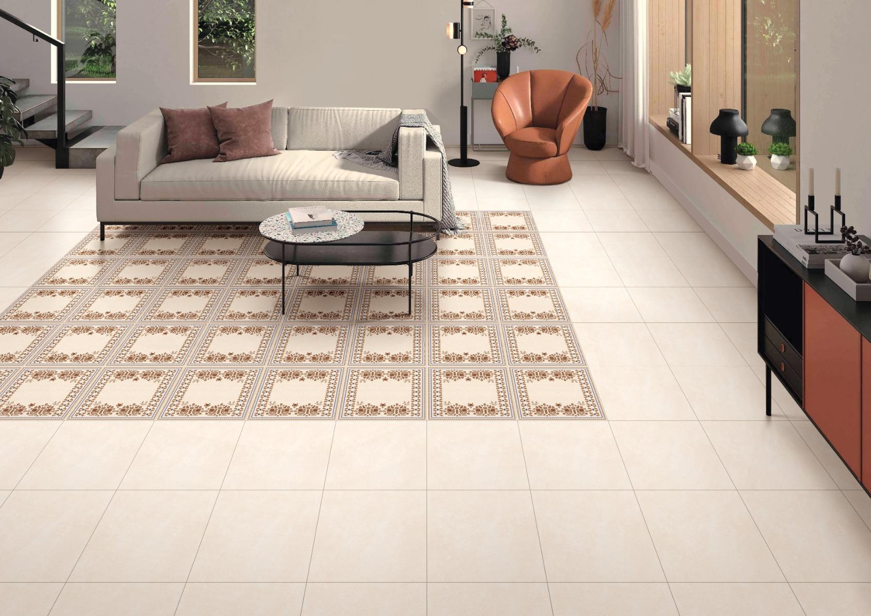 Matte Finish Arteza ODM EC Folk Art Frame Ceramic tile 300x300 mm