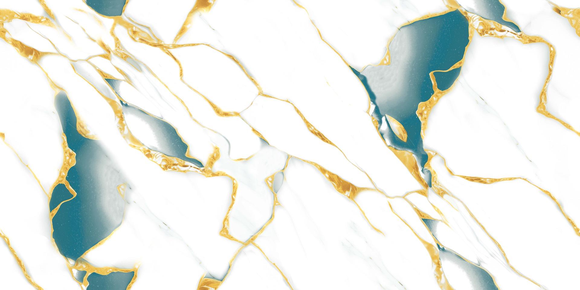 Glossy Finish Azul Aurelia Marble Endless Gloss Vitrified tile 600x1200 mm