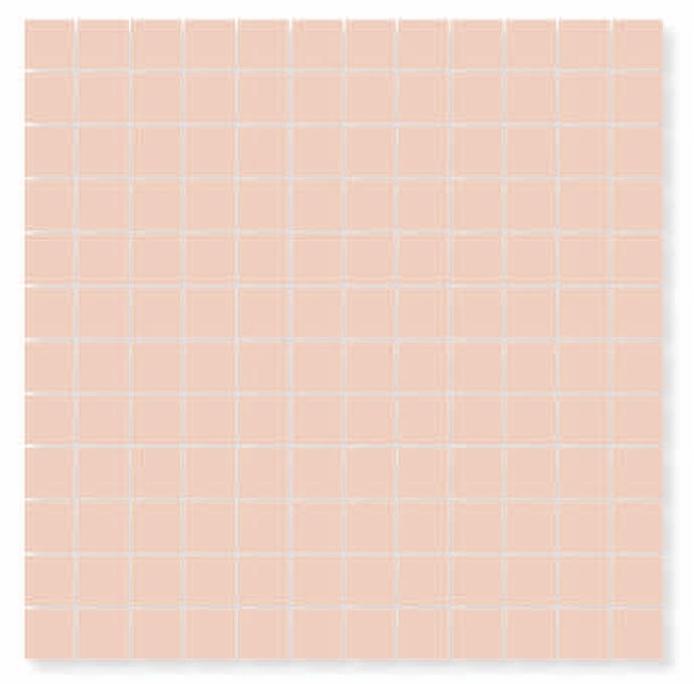 Glossy Finish Baby Pink Gloss Mosaic Ceramic tile 300x300 mm
