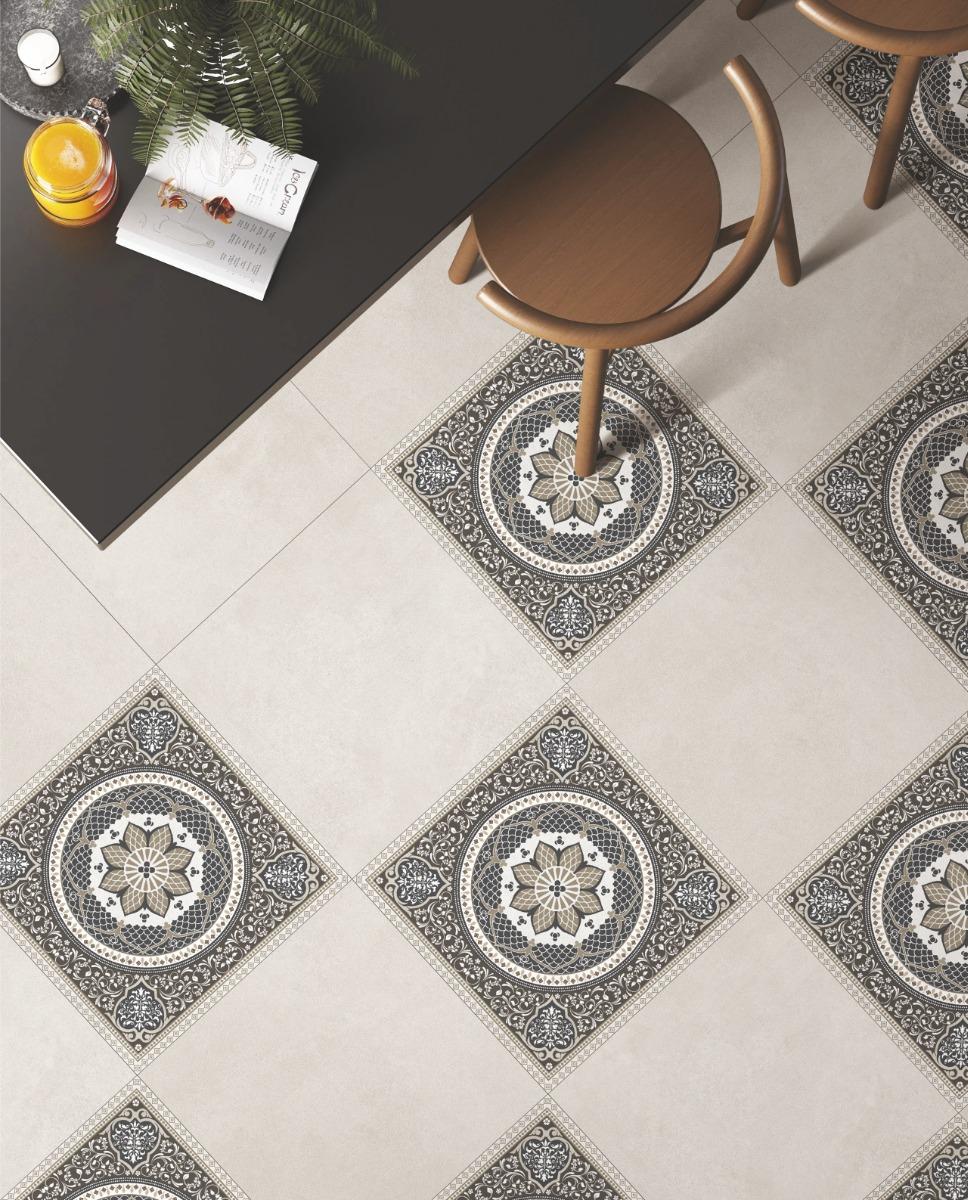 Matte Finish BDF Kashmiri Inlay Antique Forever tile 600x600 mm