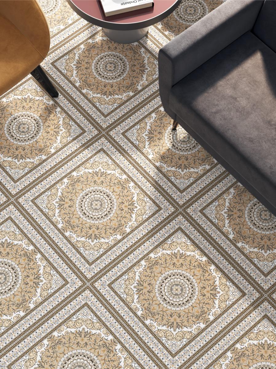 Matte Finish BDF Ornate Medallion FT Forever tile 600x600 mm
