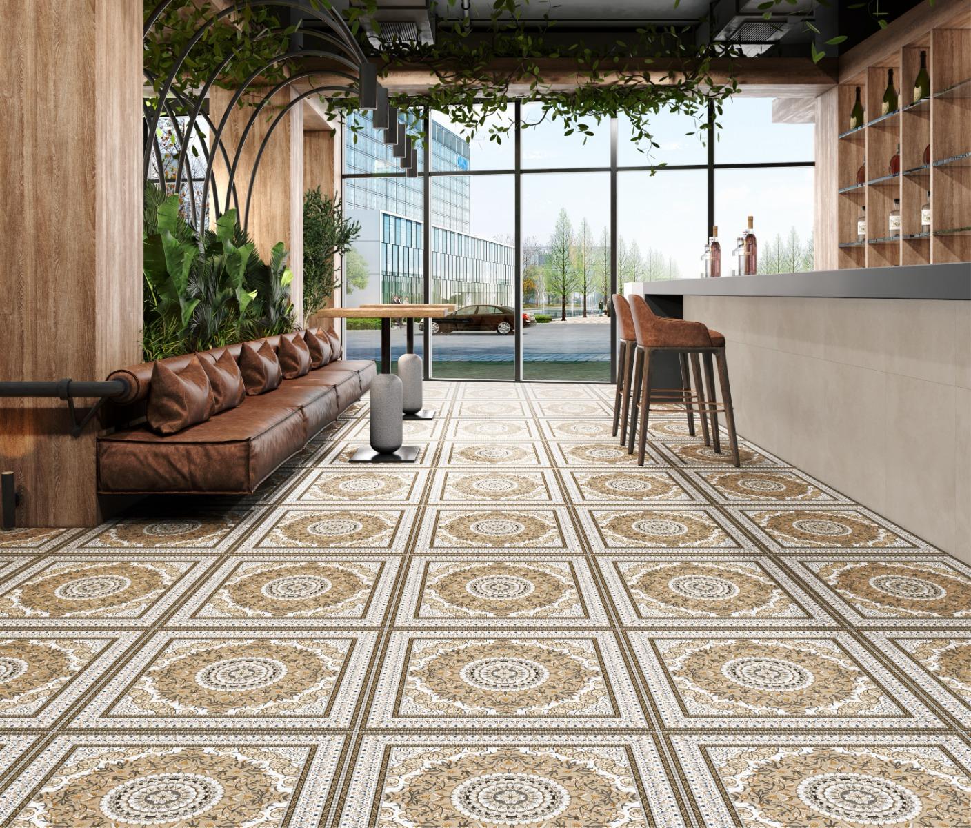 Matte Finish BDF Ornate Medallion FT Forever tile 600x600 mm