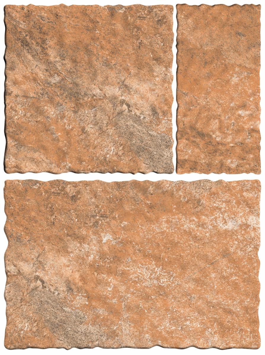 Matte Finish Beige Wavy Edge Modular Vitrified tile 455X305, 305X305,155X305 mm