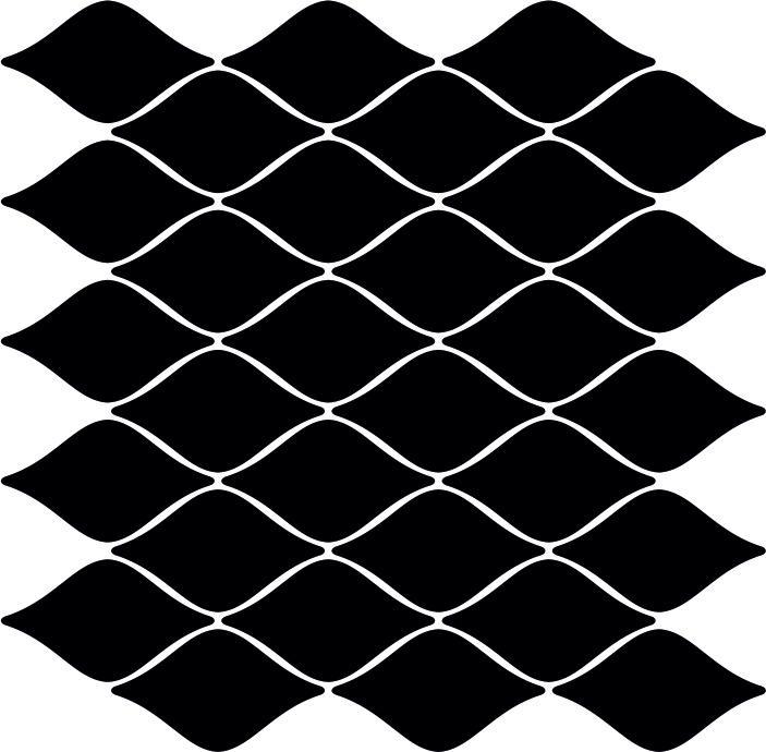 Glossy Finish Black Gloss Treeleaf Ceramic tile 270x275 mm