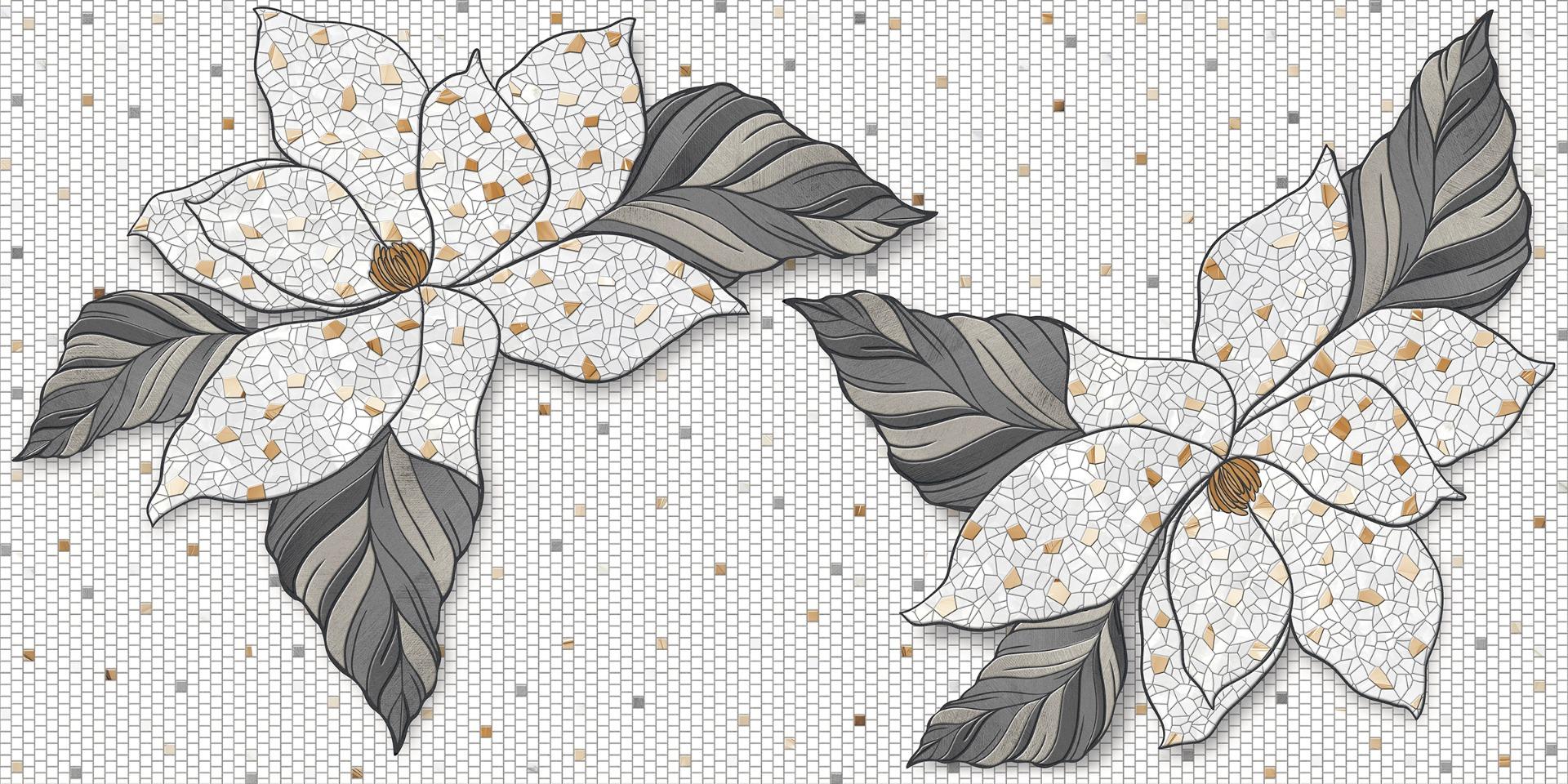 Carving Finish Bloom Pixel Charm Carving Wallpaper  Vitrified tile 600x1200 mm