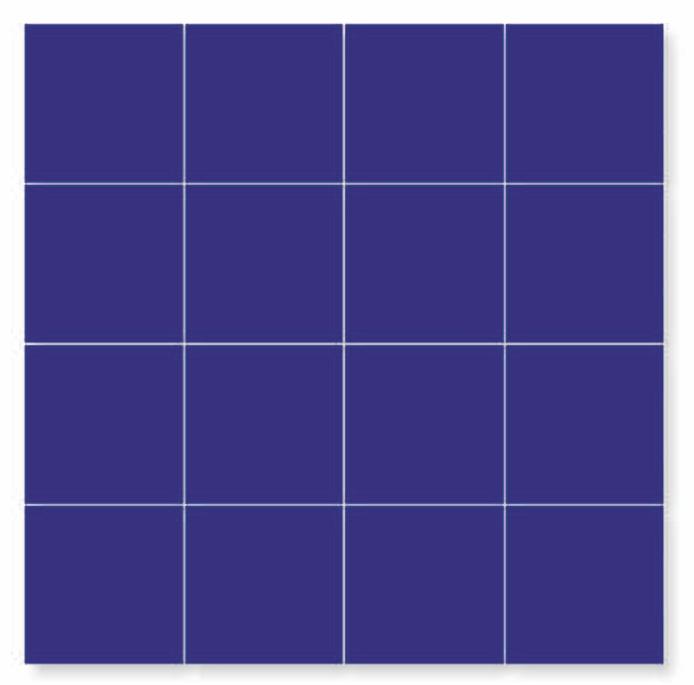 Glossy Finish Blue Gloss 4by4 Square Ceramic tile 298x298 mm