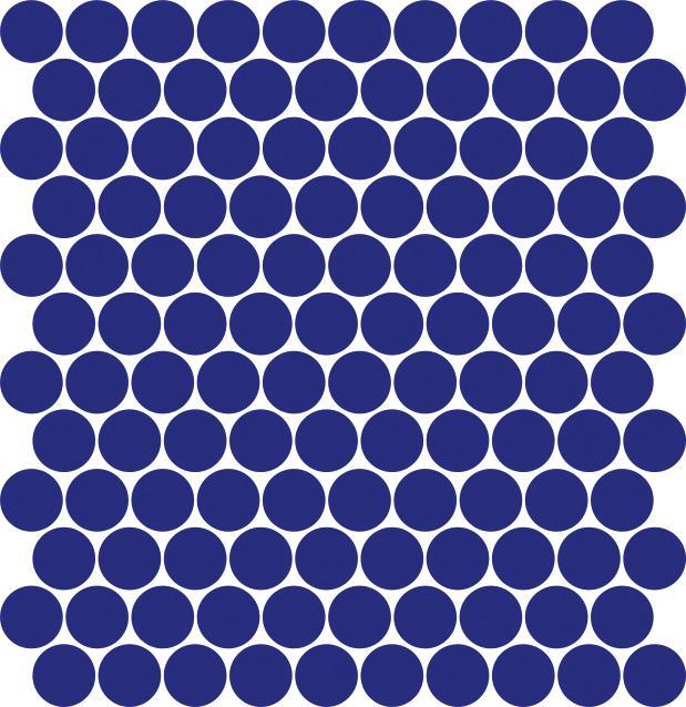 Glossy Finish Blue Gloss Coin Ceramic tile 320x330 mm